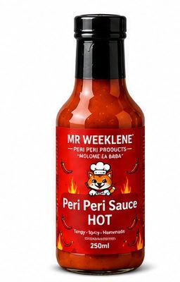Hot Peri Peri Sauce 250ml bottle – bold South African peri peri sauce by Mr Weeklene